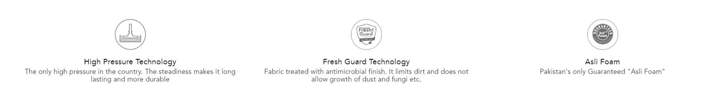 MoltyFoam Mattress 10 Year Warranty (4", 5", 6", 8")