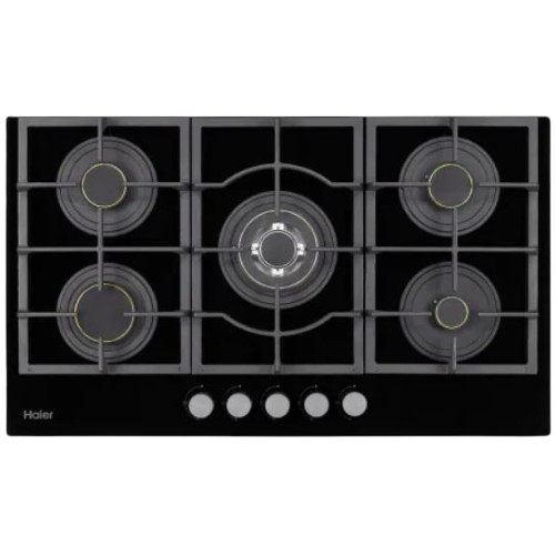Haier HCC-529 DGG TEMPERED GLASS HOB (5 Burner)