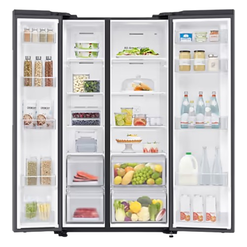 Samsung RS62R5001B4/SG SBS with All-around Cooling, 680L Refrigerator