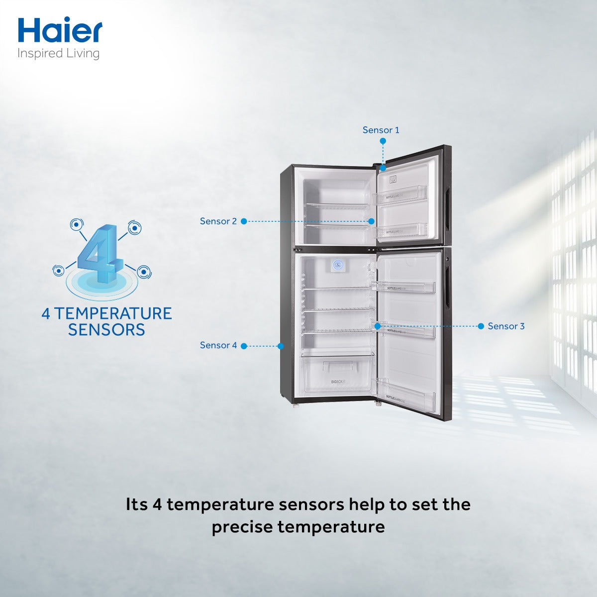 Haier Inverter Metal Door 14 CF (336 Liter) HRF-336IBSA